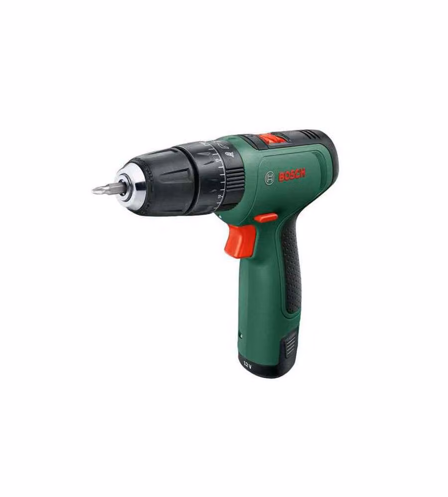 Bosch EasyImpact 1200 Trapano Avvitatore a Batteria 12 V, 2 Velocità, 20 Posizioni, Coppia 30 Nm, Mandrino 10 mm, Nero e Verde – 1