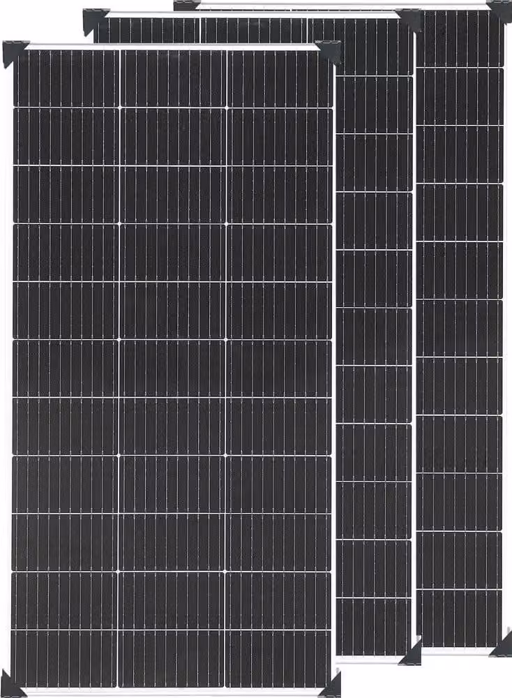 Pannello solare, alta efficienza, struttura resistente, 3 pezzi 120W (360W)