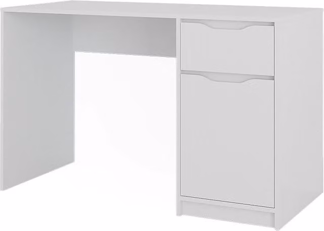 Scrivania Ruben Vicco Bianco L: 120 cm, P: 55 cm, H: 75,6 cm