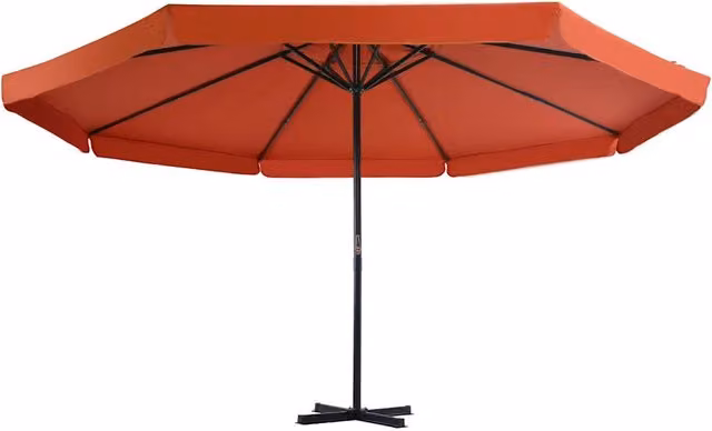 Ombrello | Parasolne da Esterni con Palo in Alluminio 500 cm Terracotta