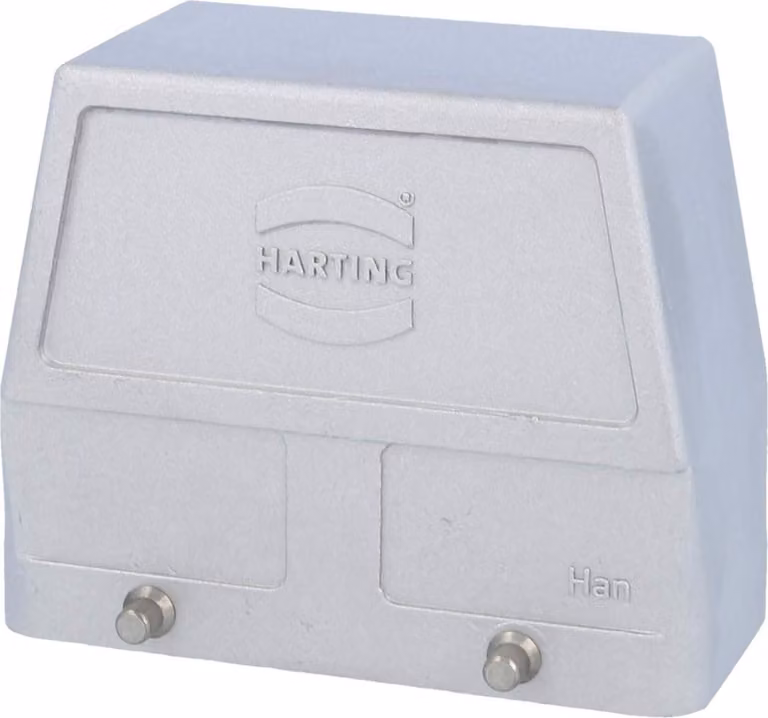 HARTING Han 16B EMC contenitore a vaschetta alto senza uscita cavo, per 2 staffe (nella parte inferiore) Grado di protezione IP65 - 1 pezzo