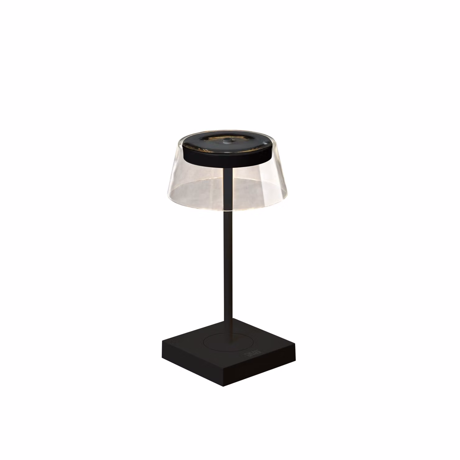 Konstsmide lampada da tavolo di design Scilla | nero | interno/esterno | USB/pila ricaricabile | 7816-750