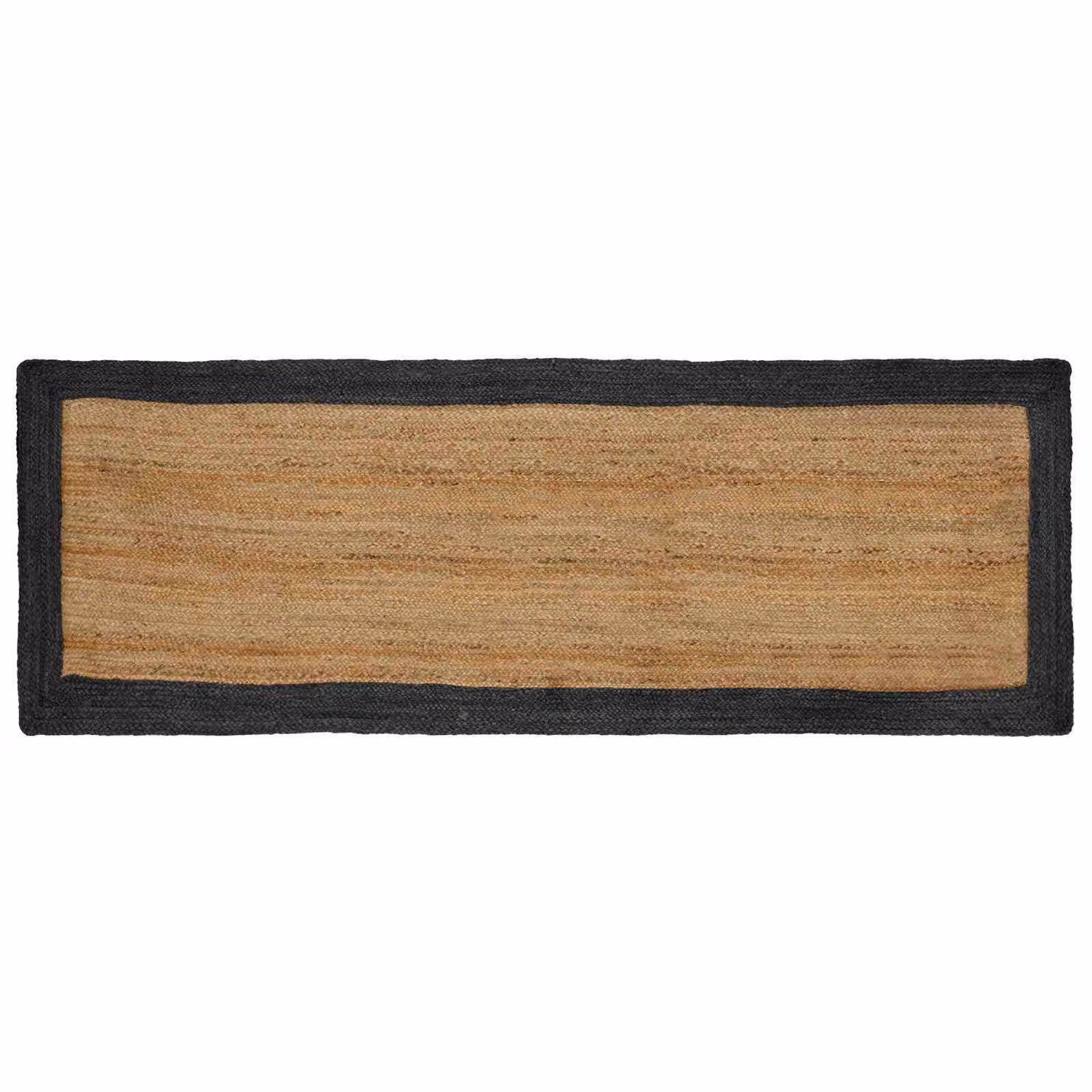 Tappeto da area vidaXL in juta moderno, grigio scuro e beige, L 300 x P 80 cm