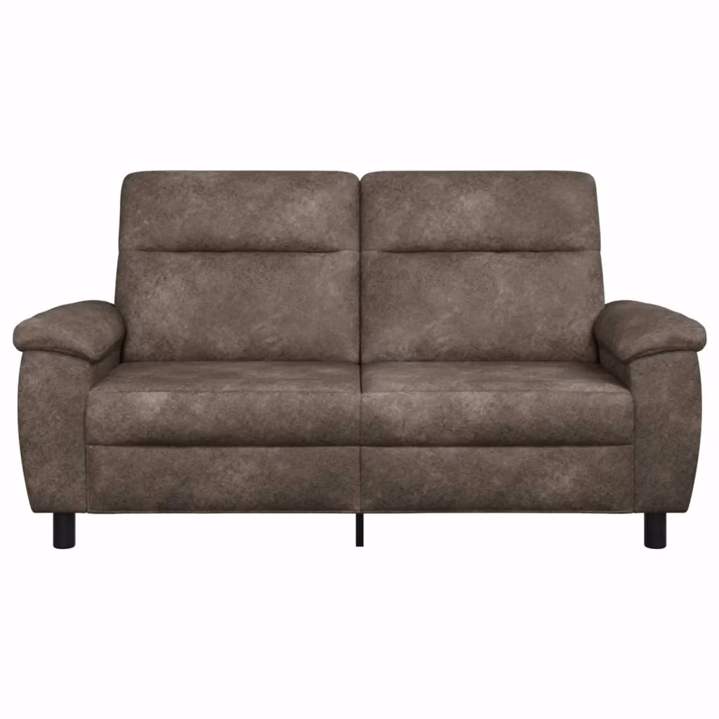 Divano moderno vidaXL in microfibra e similpelle grigio scuro e nero L: 178 cm, P: 90 cm, H: 95 cm – 2