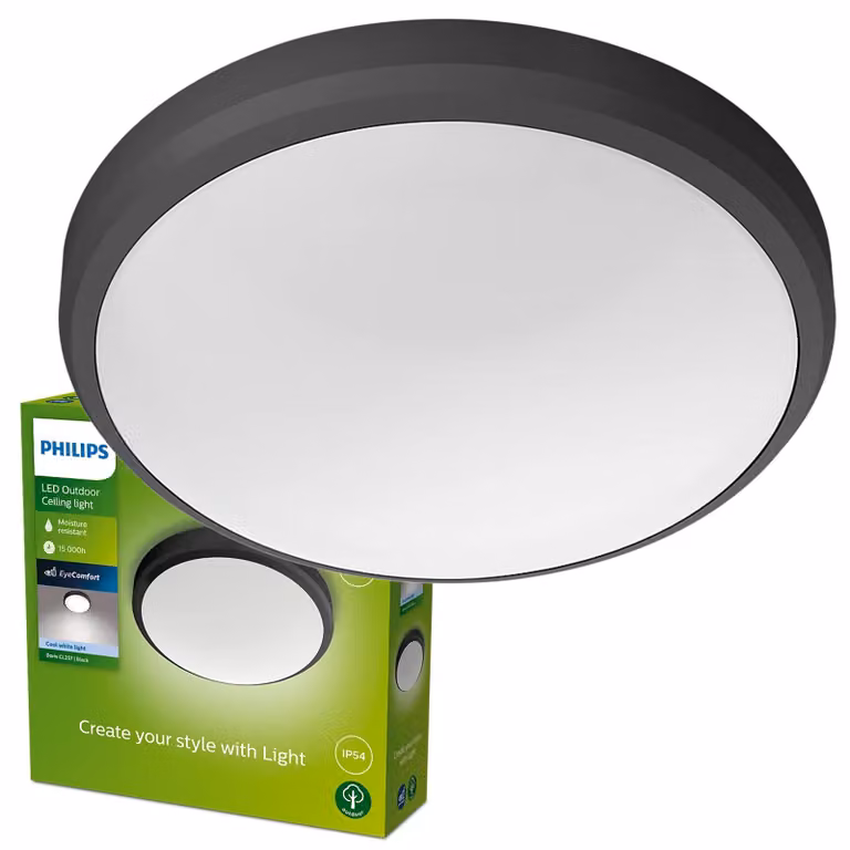 Philips Plafoniera LED per esterni Applique Doris Luce bianca fredda 6W IP54