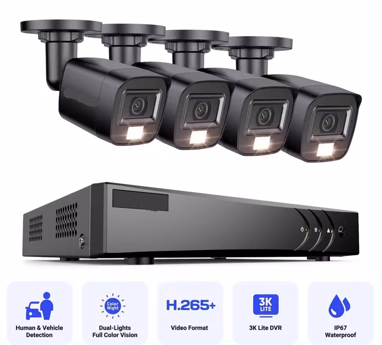 Telecamere di sicurezza - Sistemi di videosorveglianza - Telecamere CCTV - Impermeabili - Risoluzione 2MP