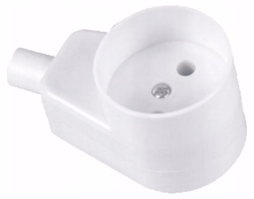 Jonex GN-160K, presa singola angolata, bianca, portatile, senza messa a terra