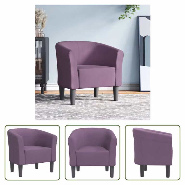 Il Living Store Clubsessel Lila Stoff