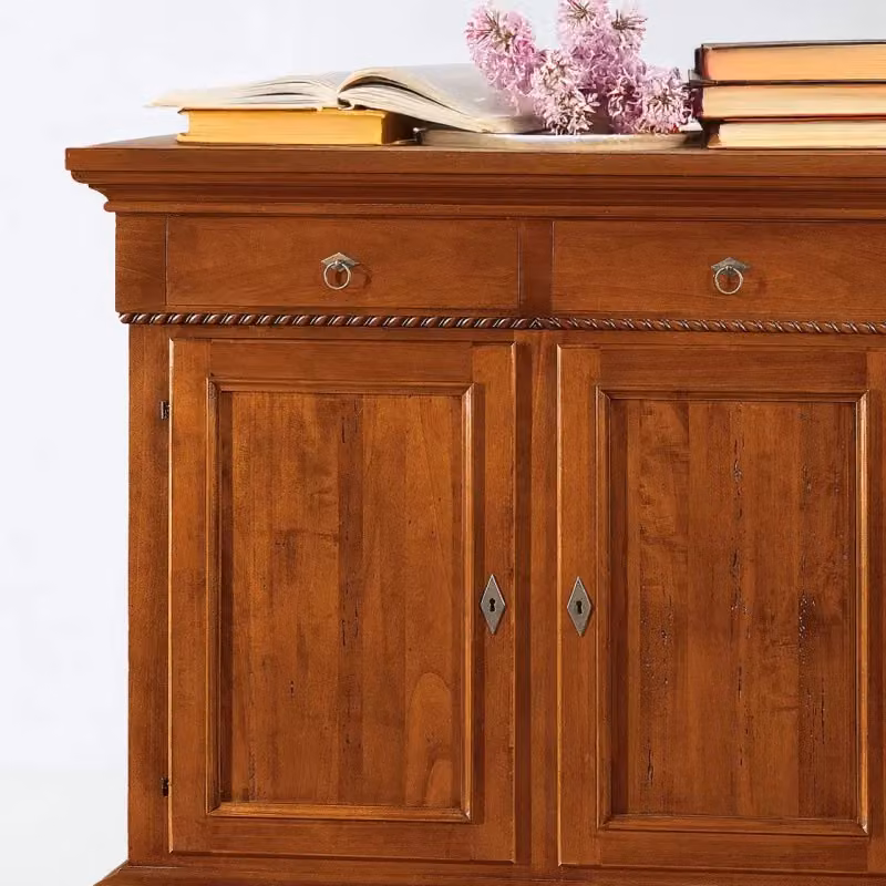 Credenza in legno noce stile arte povera Mobili 2G L/P/H: 135 x 50 x 111 cm – 3