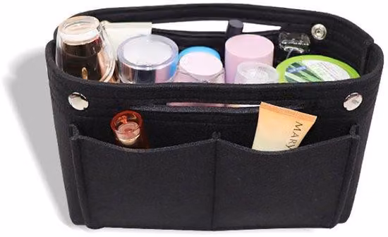 Organizer di stile, alla moda, borsa in tessuto, unica, per riporre oggetti