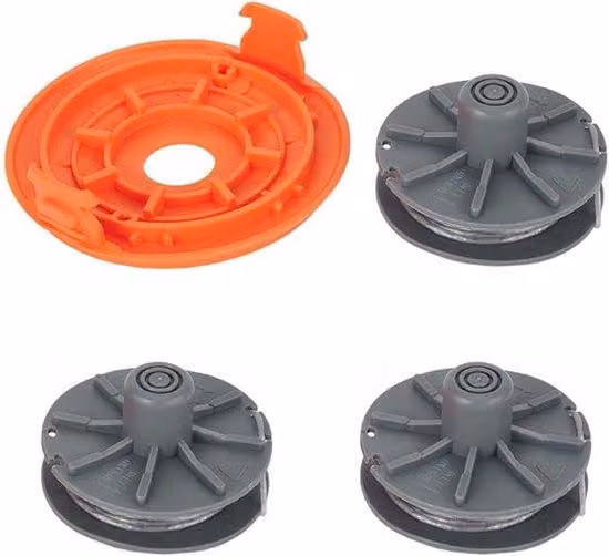 Set universale di filo tagliaerba per mais ed erba con 3 fili + 1 cappuccio di sicurezza - Filo tagliaerba per tosaerba Gardena, Ø 1,6 mm, lunghezza 6,1 m - Filo tagliaerba universale - Filo tagliaerba per tosaerba.