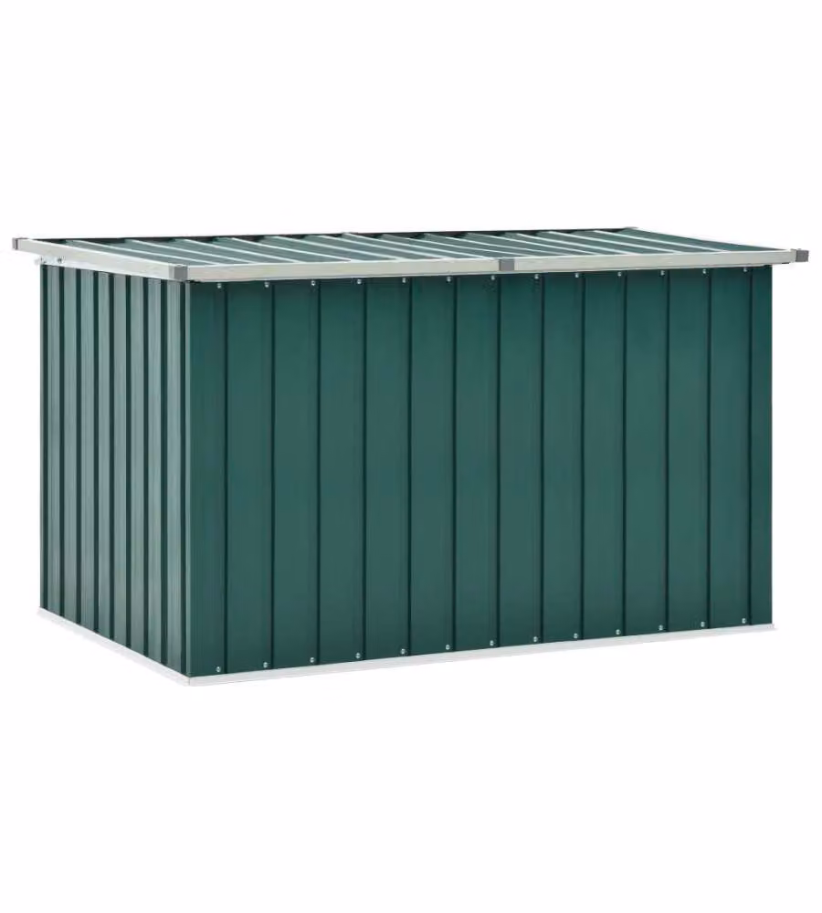vidaXL Baule da Giardino Moderno Verde L: 149 cm, P: 99 cm, H: 93 cm – 2