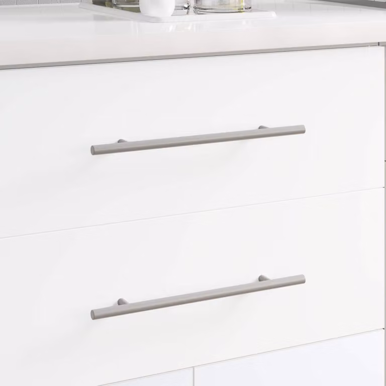 Set di 12 maniglie a barra vidaXL in acciaio inossidabile lucido, colore argento, lunghezza 300 mm