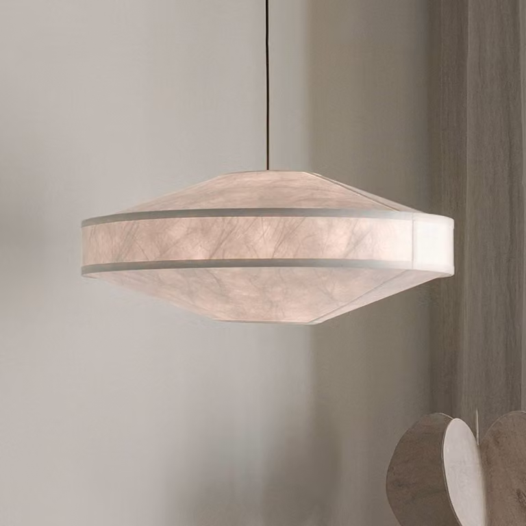 New Works Lampada a sospensione Kite, dimmerabile, Bianco / Opale, Soggiorno / Sala da pranzo, Metallo, Design, Lampada a sospensione