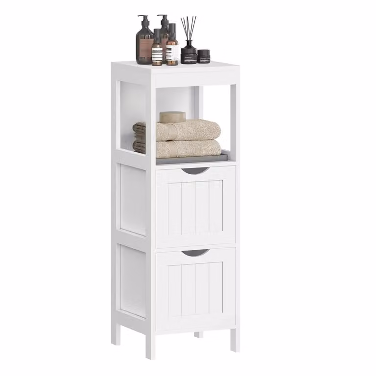 Armadietto da Bagno con 2 Cassetti