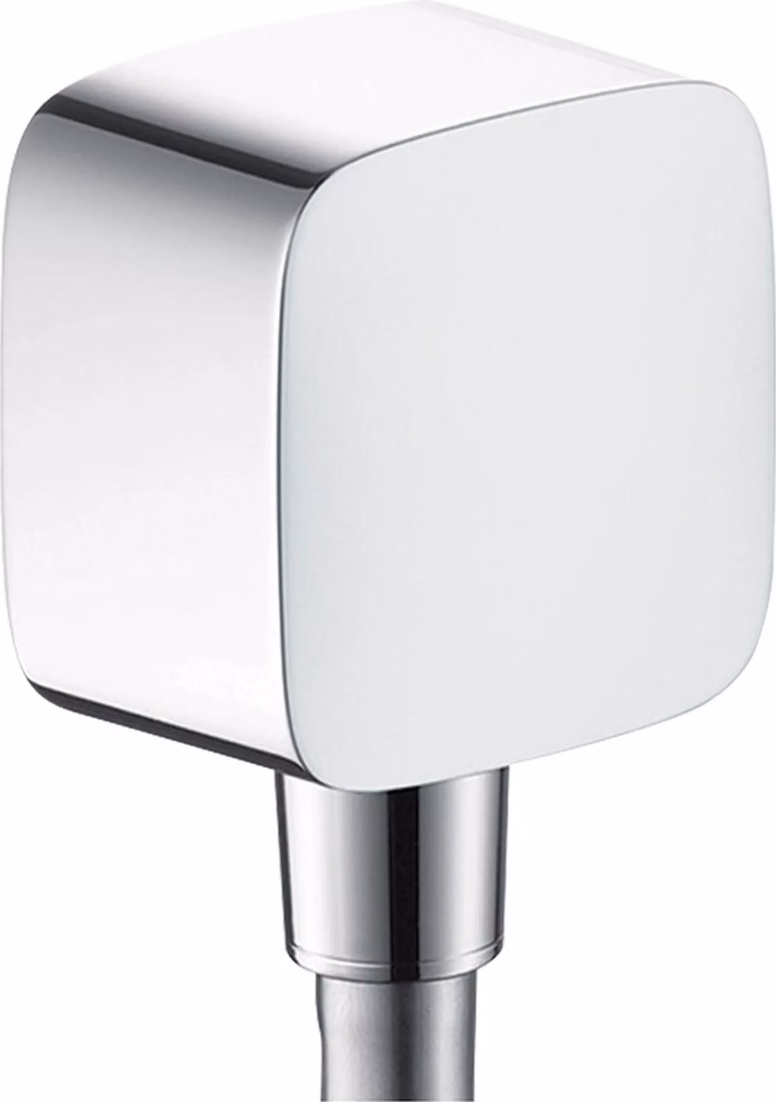 Hansgrohe Raccordo per tubo flessibile DN15 Fixfit E con valvola di non ritorno cromata, 1 pz.