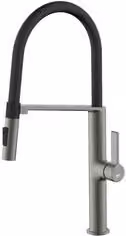 Miscelatore per lavello con doccetta orientabile Idrofix TOKYO Gun Grey SCARUB1495GU