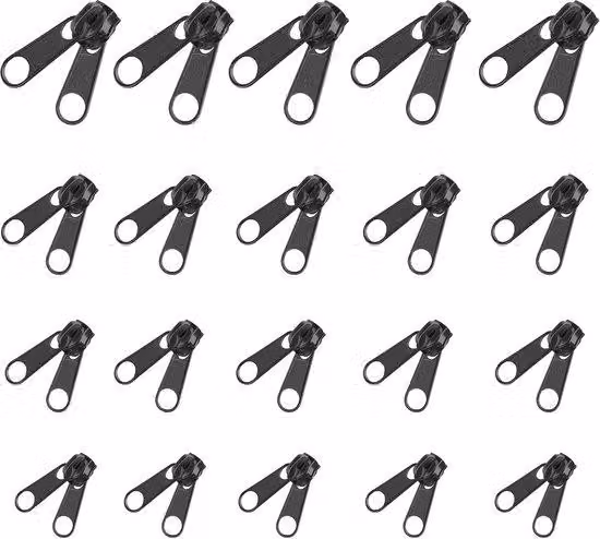 20 inserti in acciaio #3#5#8#10 per chiavi universali, ricambio, nero