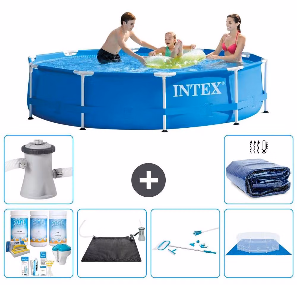 Piscina autoportante rettangolare - 305x76 cm - 7 pezzi - Modello S20418