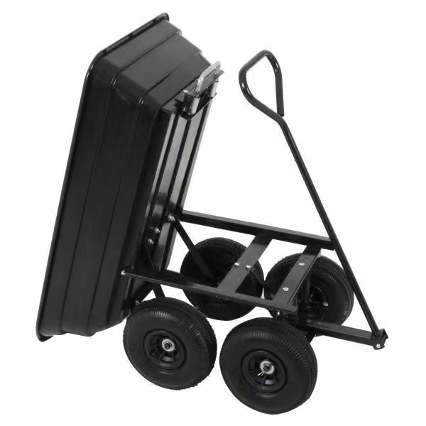 Varan Motors - TC1801 Carrello da trasporto Carriola con vasca inclinabile, carico massimo: 250 kg