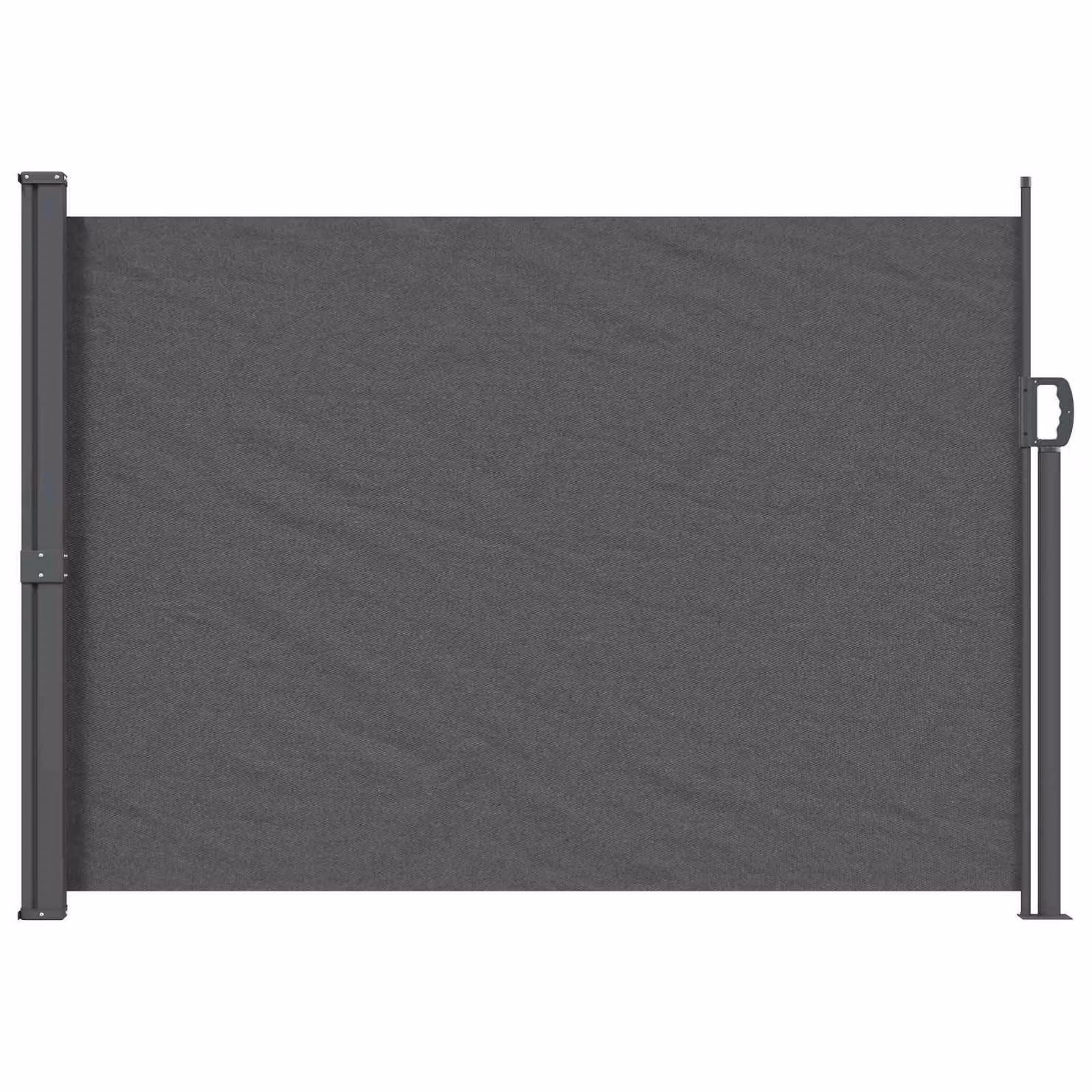 Tenda laterale retrattile manuale vidaXL in poliestere e acciaio, colore antracite/grigio, L: 300 cm, H: 140 cm