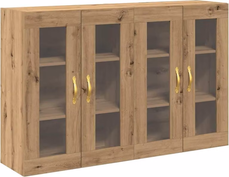 Armadi da Parete 2 pcs Rovere artigianale 69,5 x 34 x 90 cm