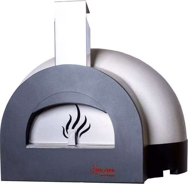 Forno a Legna da Esterno Zio Ciro Subito Cotto con Cottura Diretta in Refrattario, Colore Bianco