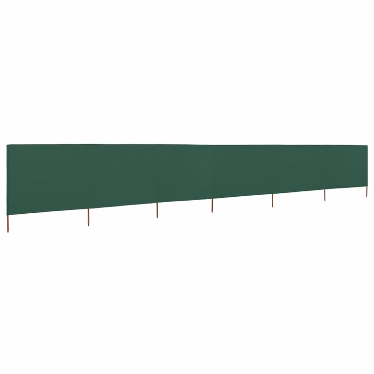 Paravento a 6 Pannelli in Tessuto 800x120 cm Verde