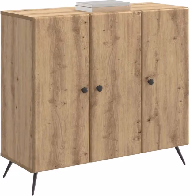 Credenza Buffet in Rovere Artigianale Marrone L: 89 cm, P: 34,5 cm, H: 80 cm