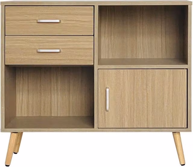 Madia Phoenix Casa Collection in legno marrone L: 80 cm, P: 30 cm, H: 70 cm