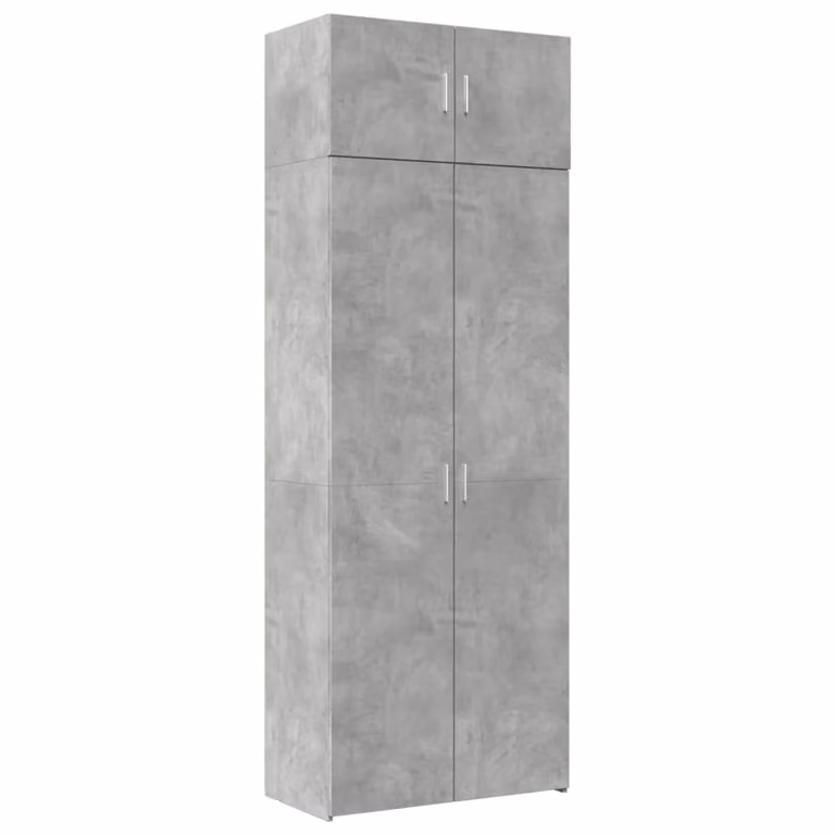 Armadietto Grigio Cemento 80x42,5x225 cm in Truciolato