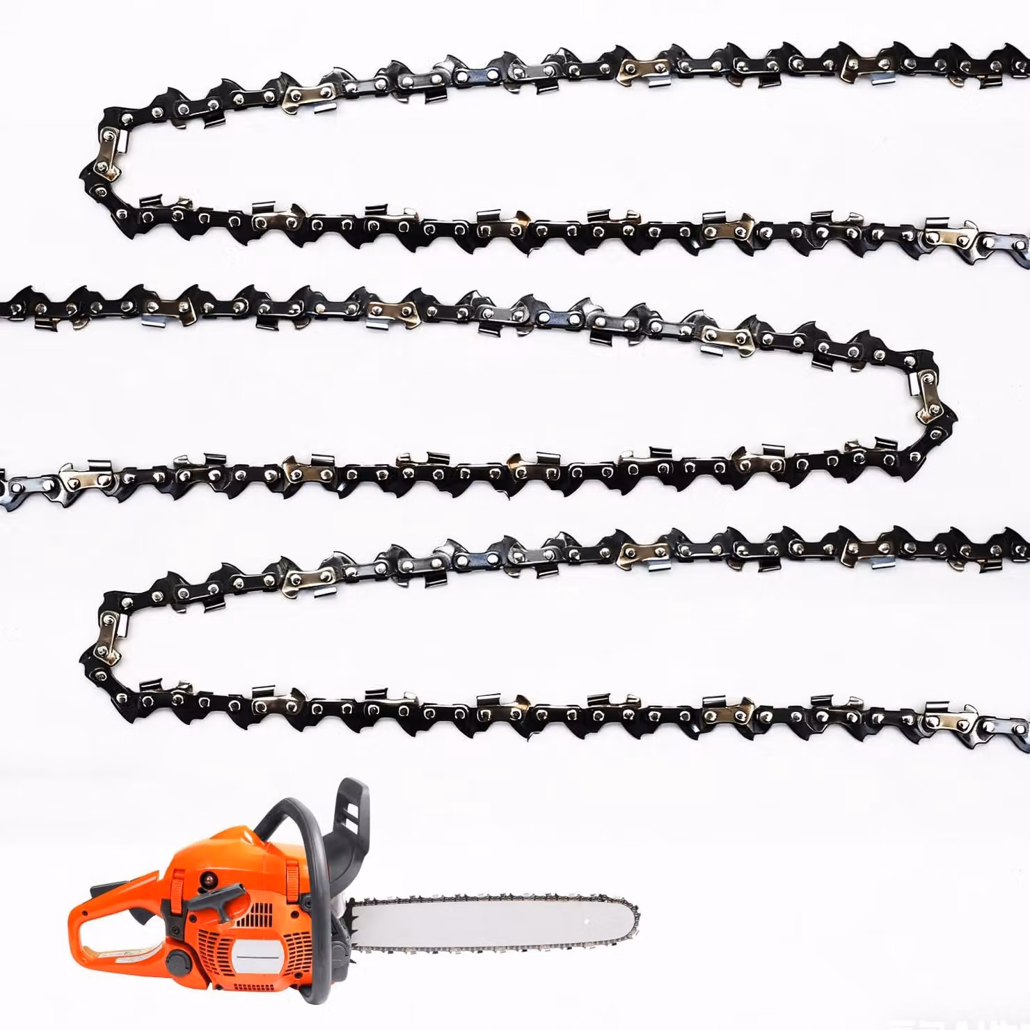 Catena per motosega, 20 pollici - 72 maglie, passo 3/8 LP, spessore 1,3 mm