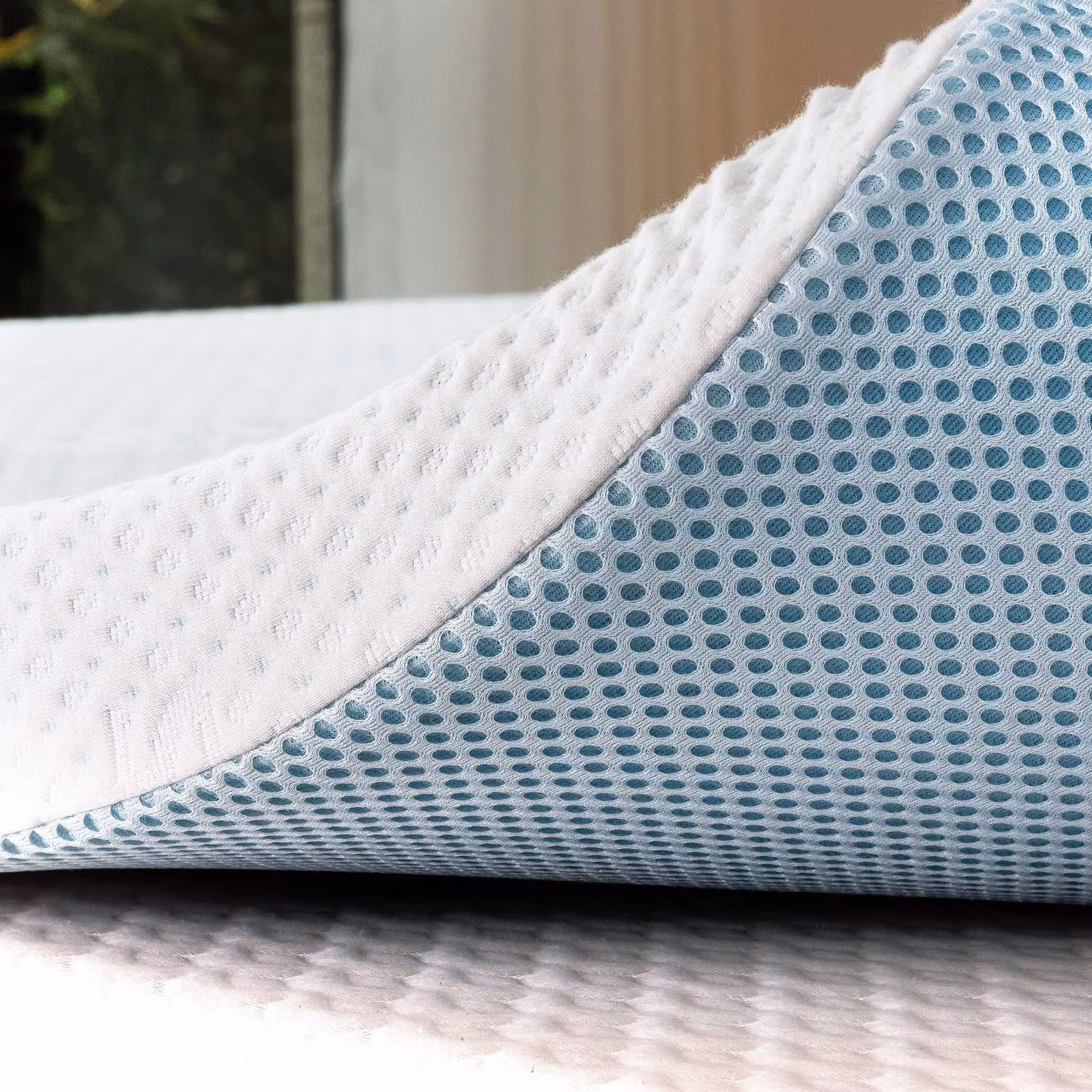 Topper per materasso, 7,5 cm, 90x190, in materiale viscoelastico, con rivestimento in bambù