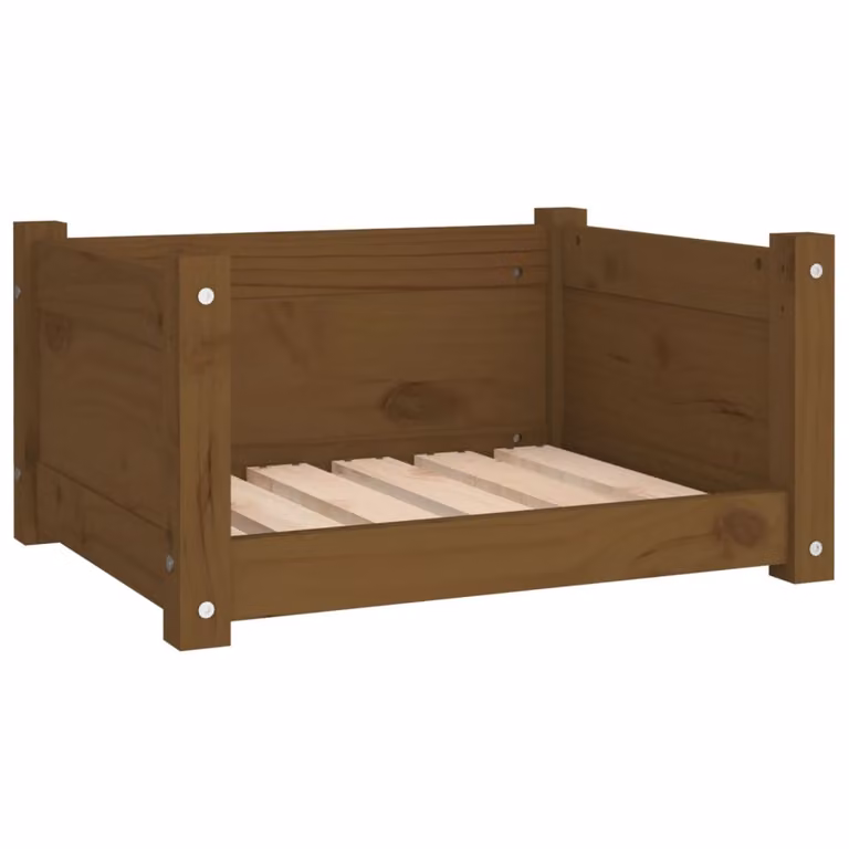 Cuccia per Cani Ambra 55,5x45,5x28 cm Legno Massello di Pino