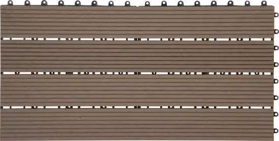 Set di Pavimentazione per Giardino Kliksysteem - Confezione da 6 - Resistente alle Intemperie & Solido - Paving per Giardino, Paving - 30x60 cm - Miele