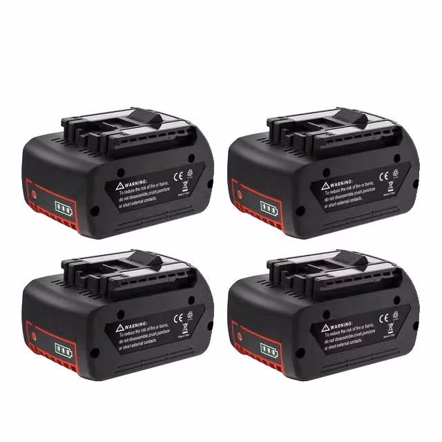 Batteria Bosch da 18V, capacità 60Ah, batteria ricaricabile agli ioni di litio, 4 batterie