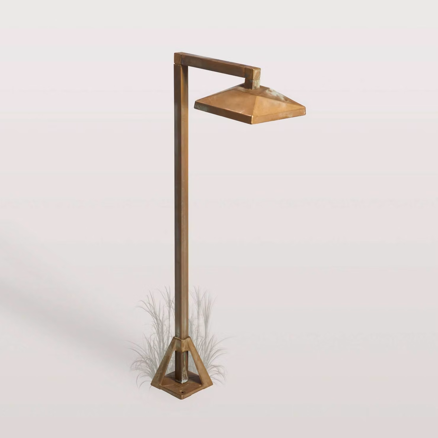 Moretti Luce Lampione da giardino Aura Edge, Bronzo / Ottone antico, Ottone, Campagna / Rustiche, Lampada da esterni