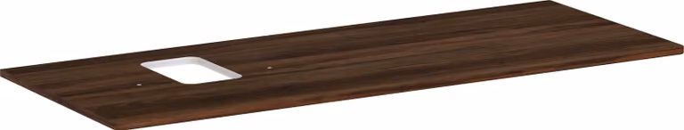 hansgrohe Xelu Q Console avec découpe à gauche, 1360x550, pour vasque à poser, avec trou pour robinet, 54123630, 54123630