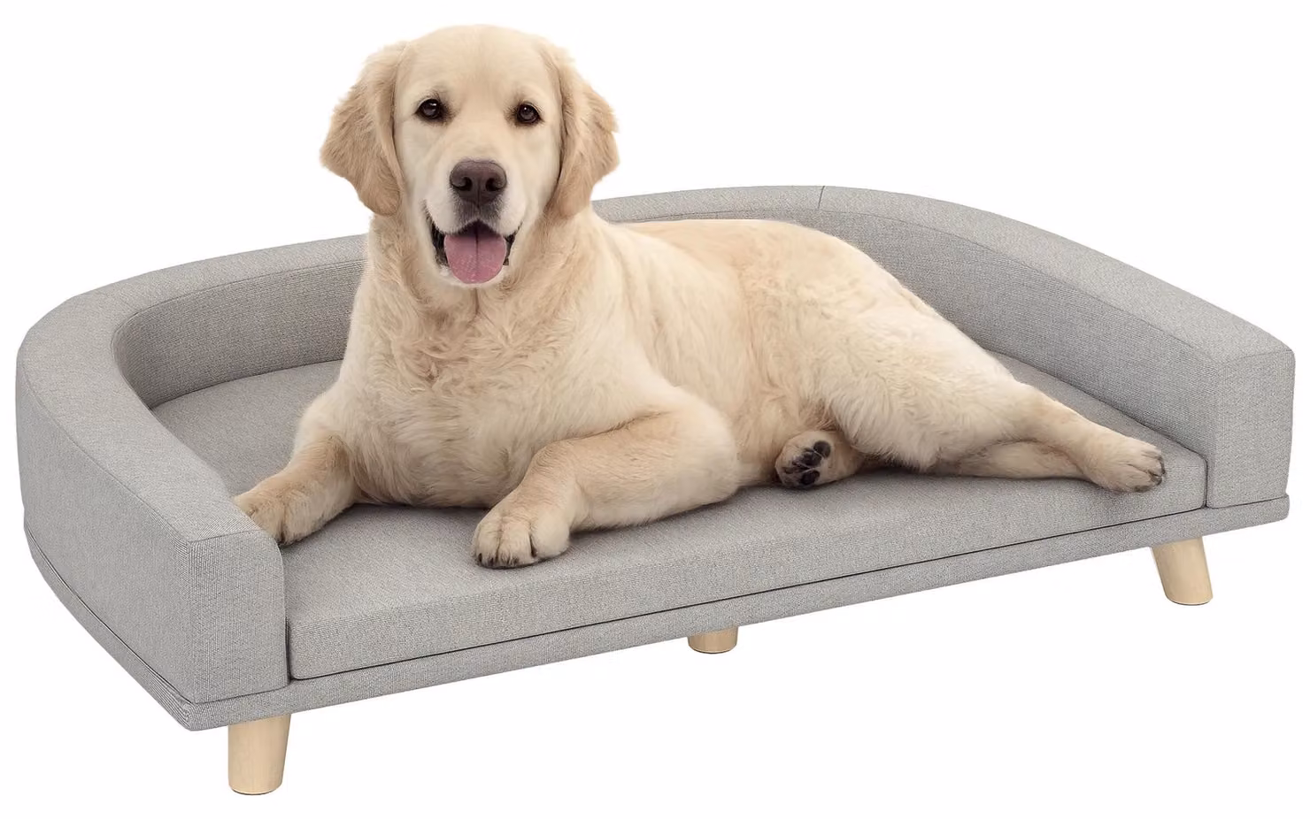 Divano per cani - Divano per animali domestici e cuccia per gatti - Cuscino morbido - Adatto per cani di grossa taglia - Grigio