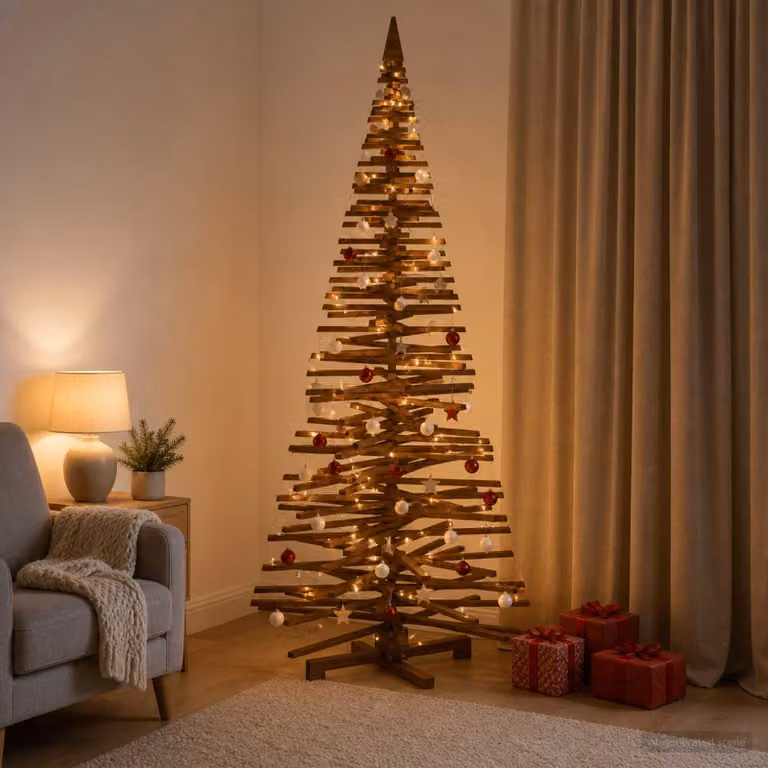 vidaXL Albero di Natale in legno KOTKA 240 cm Legno Massello di Pino