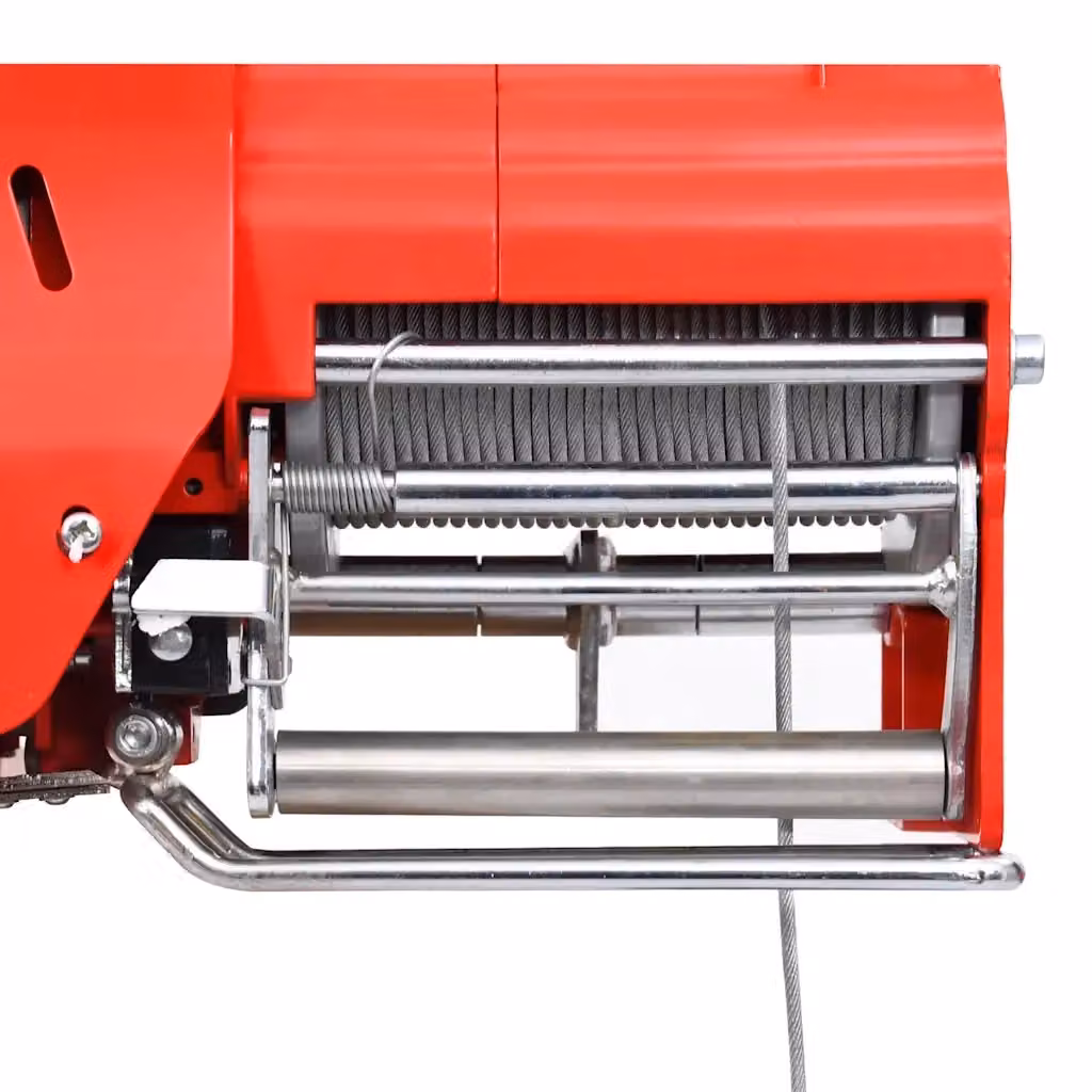 Paranco Elettrico vidaXL Rosso in Alluminio con Motore da 1300 W – 2