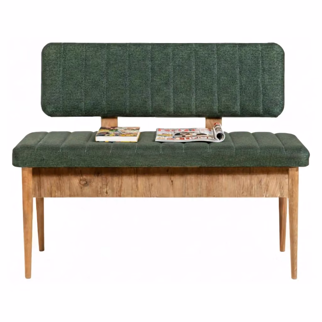 Panca Salento DMORA in legno color marrone quercia, L: 110 cm, P: 40 cm, H: 85 cm – 2
