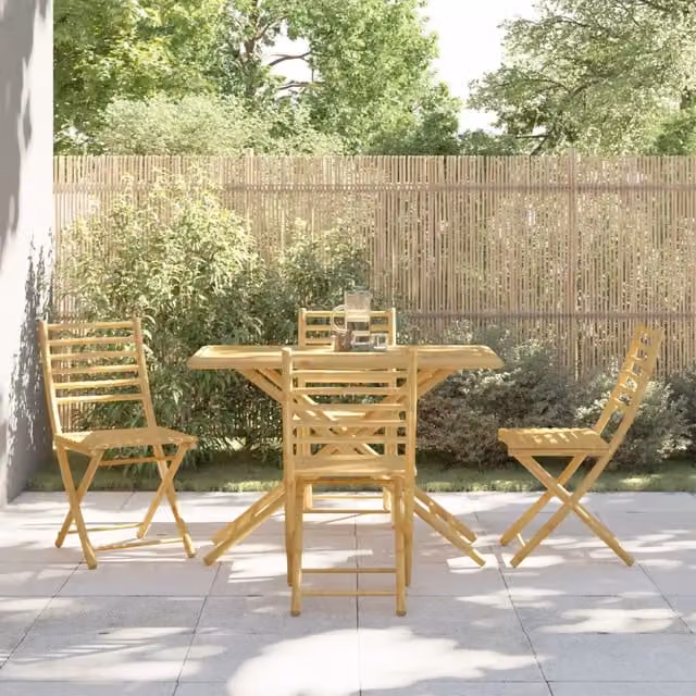 Set da Pranzo da Giardino 5 pz in Bambù 3278530