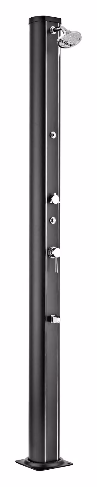 GRE Doccia solare in alluminio colore nero 32 l AR1130