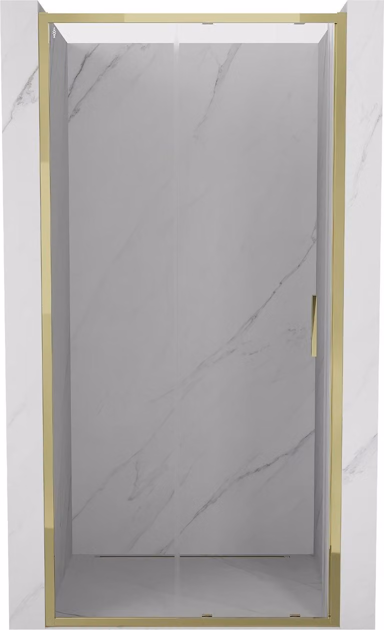 Mexen Exo porte doccia scorrevoli 90 cm, trasparenti, dorate - 8151-090-000-50-00