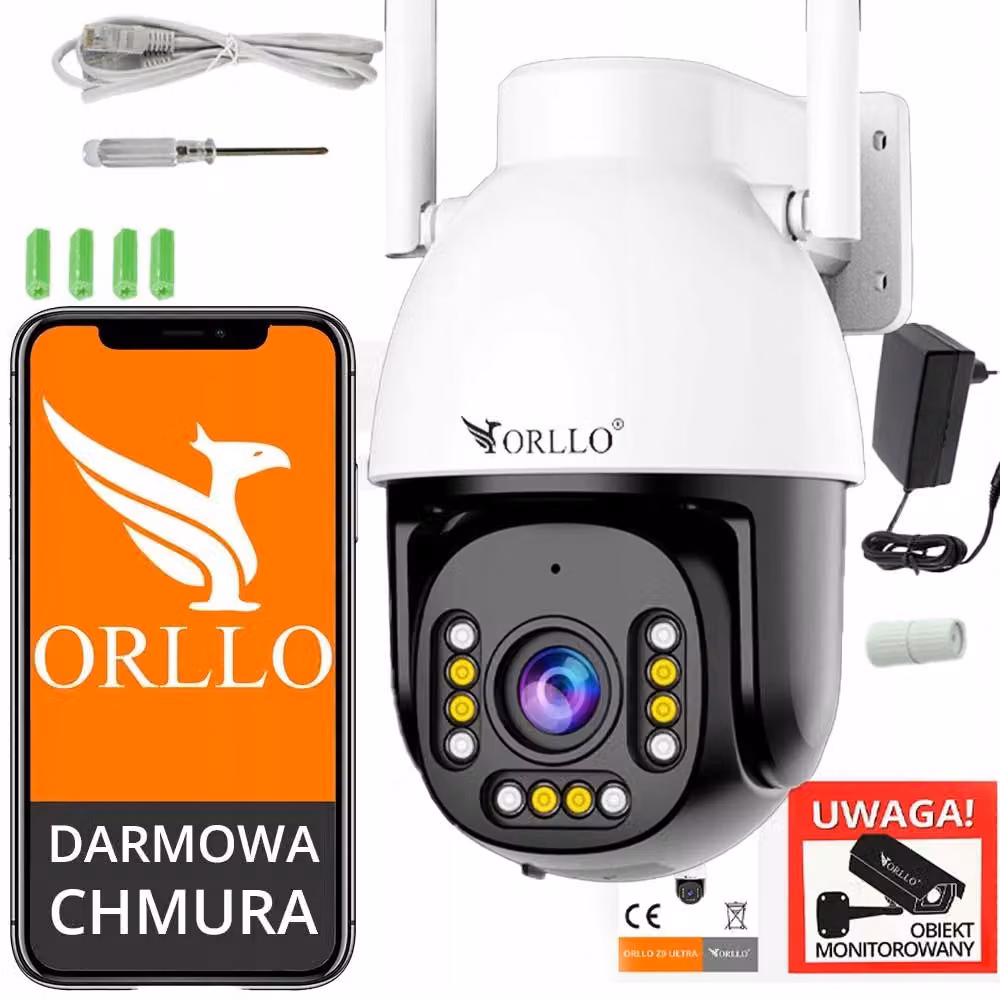 Telecamera IP Orllo esterna rotante con zoom 10x 4MPx ORLLO Z9 ULTRA