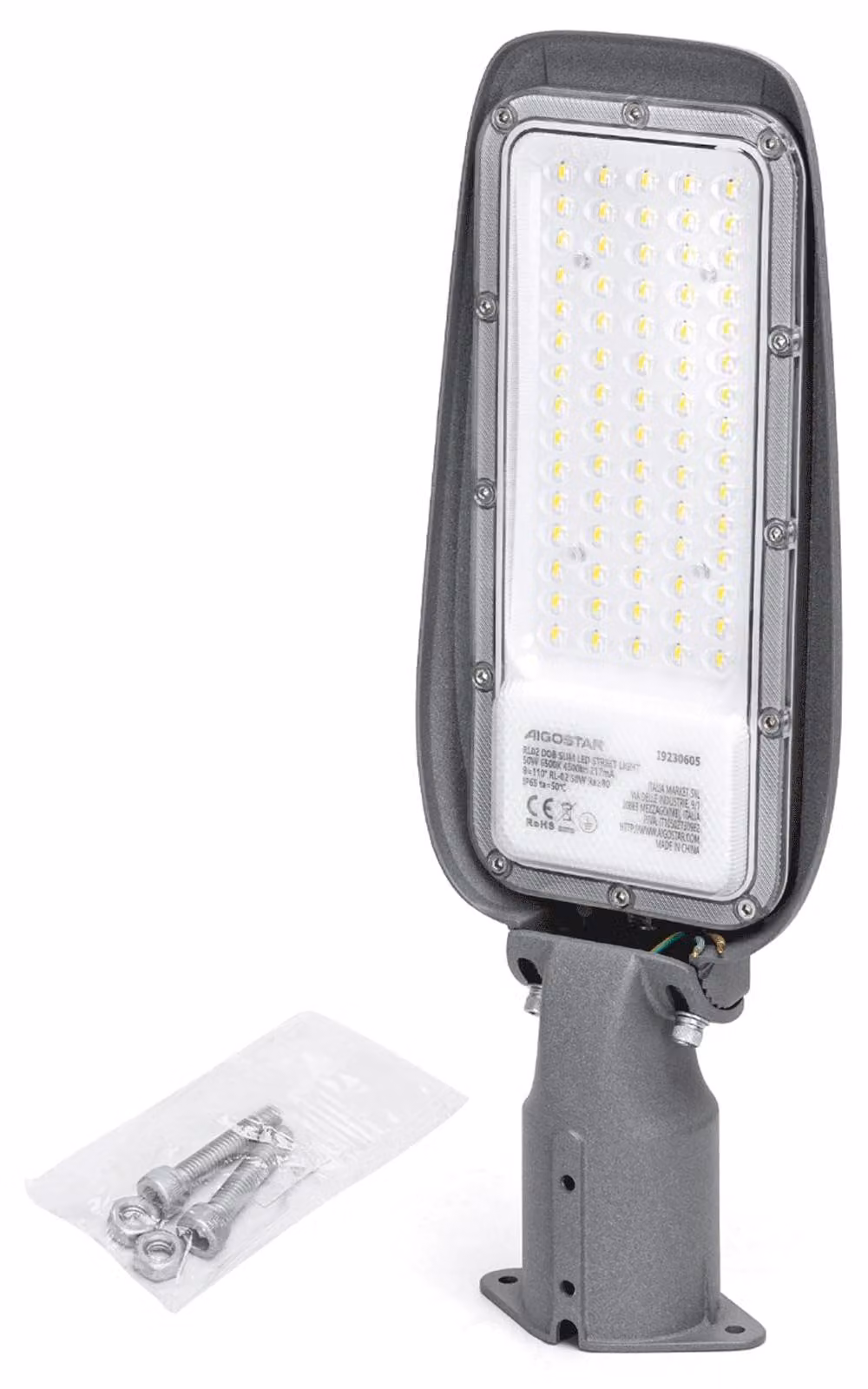 Lanterne a LED, design stretto, 50 W, illuminazione esterna, colore bianco