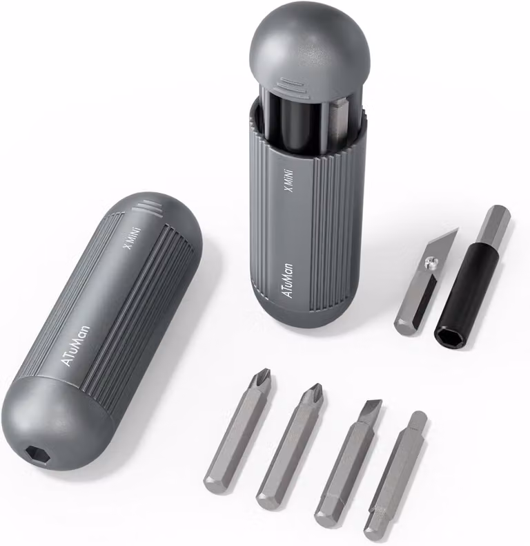 Set di cacciaviti miniaturizzati magnetici, 6 in 1, diametro 35 mm, per la riparazione di dispositivi elettronici