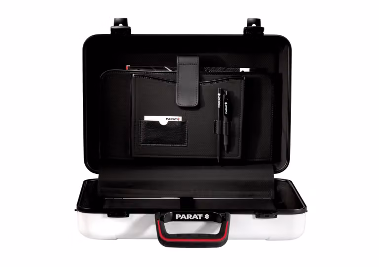 Arbeitstasche PARADOC Attache Koffer, Businesscase ABS-Kunststoff; schwarz, leer