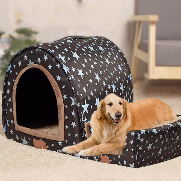 Cuccia per cani XXL, dimensioni 92x68x72 cm, lavabile sia all'interno che all'esterno, lussuosa e calda